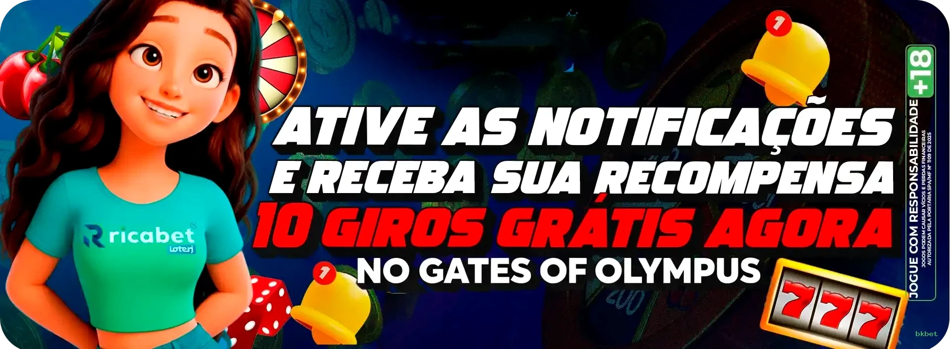 Imagem promocional dos ganhos da bkbet